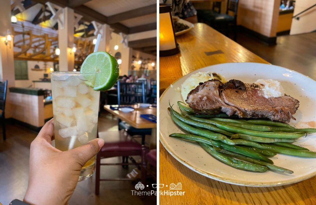 Margarita and Smoked Prime Rib at Boatwright's Dining Hall at Disney's Port Orleans Resort Riverside