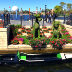 Epcot Flower and Garden Festival Map and Passport Lady and the Tramp Topiary Garden