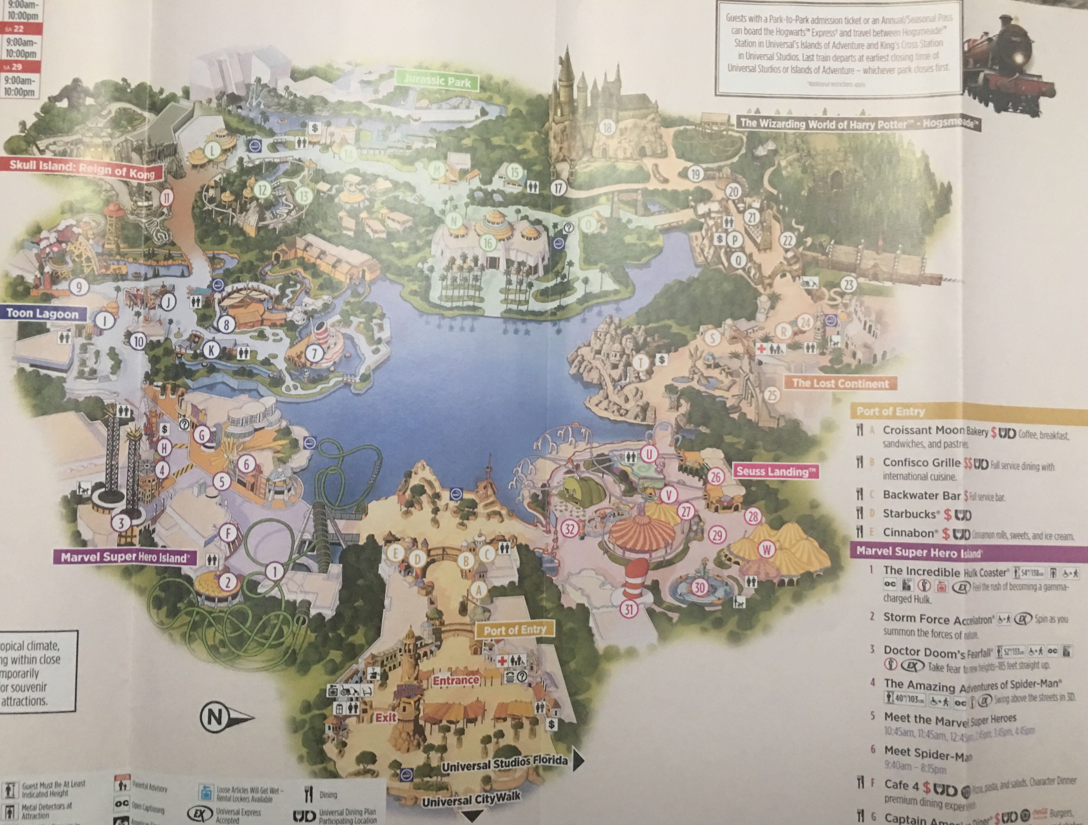 Islands of Adventure Map ThemeParkHipster