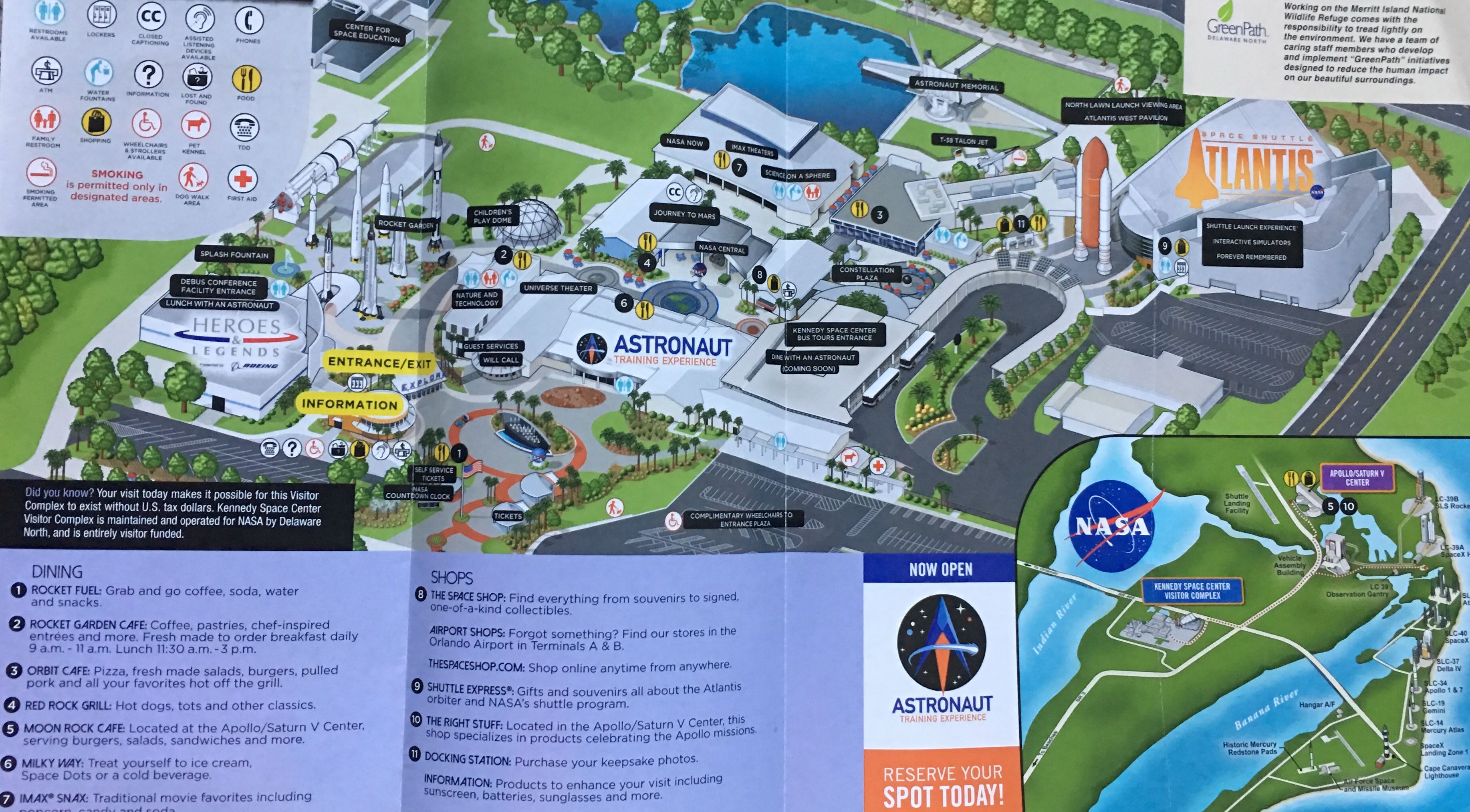 30 Kennedy Space Center Map 