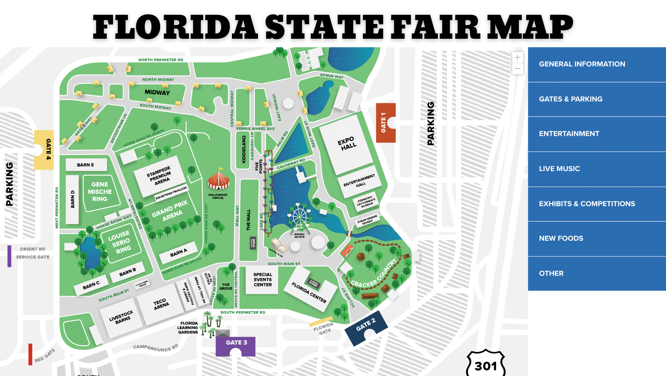 Indiana State Fair Map Florida State Fair Guide 2022: Tickets, Food, Concerts, Rides And More! -  Themeparkhipster
