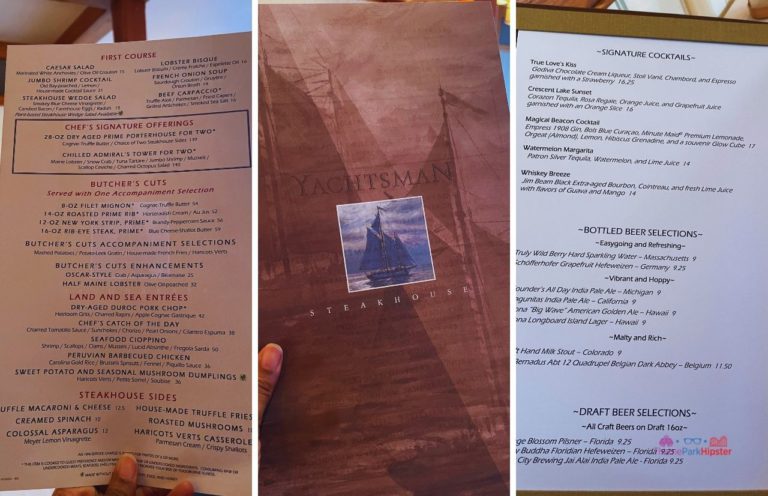 yachtsman steakhouse dessert menu