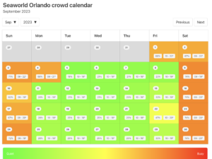 2023 SeaWorld Orlando Crowd Calendar: AVOID THE LONG Wait Times