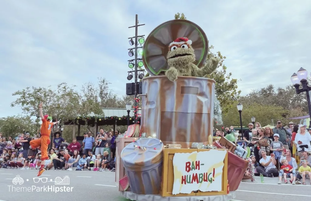 SeaWorld Orlando Resort Christmas Celebration Oscar the Grouch Sesame Street Land Christmas Parade. Keep reading to learn more about SeaWorld Orlando special events. 