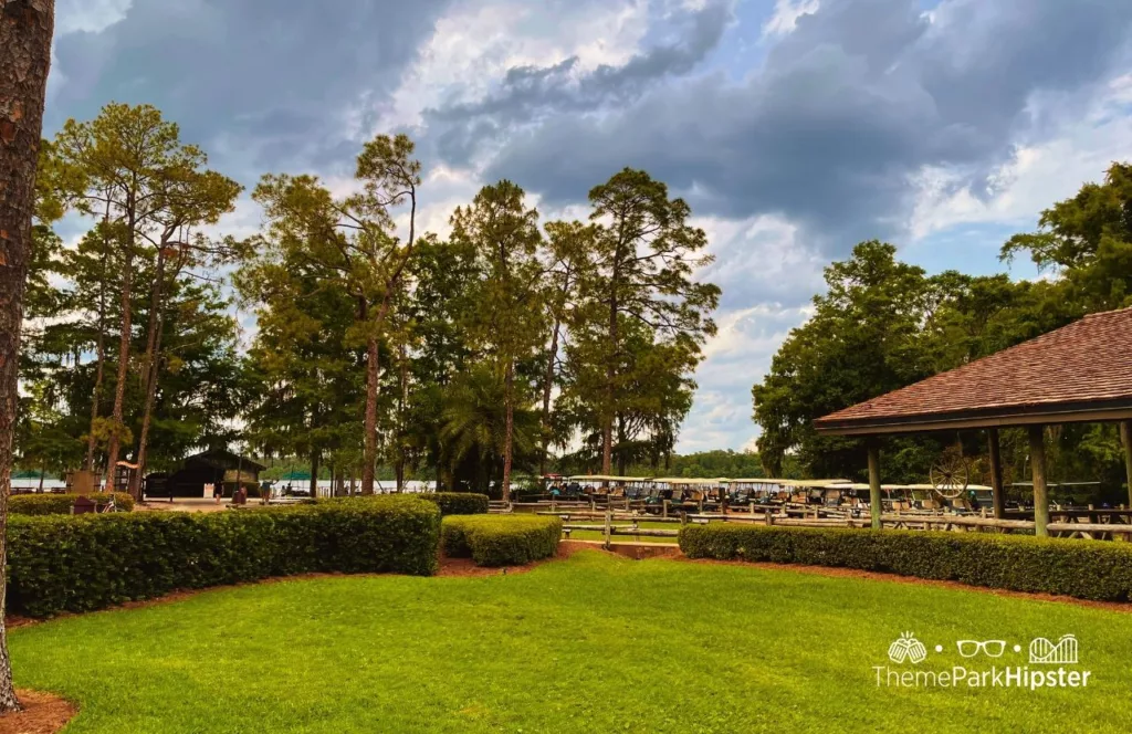 Disney Wilderness Lodge Resort Settlement Trading Post Store Golf Carts