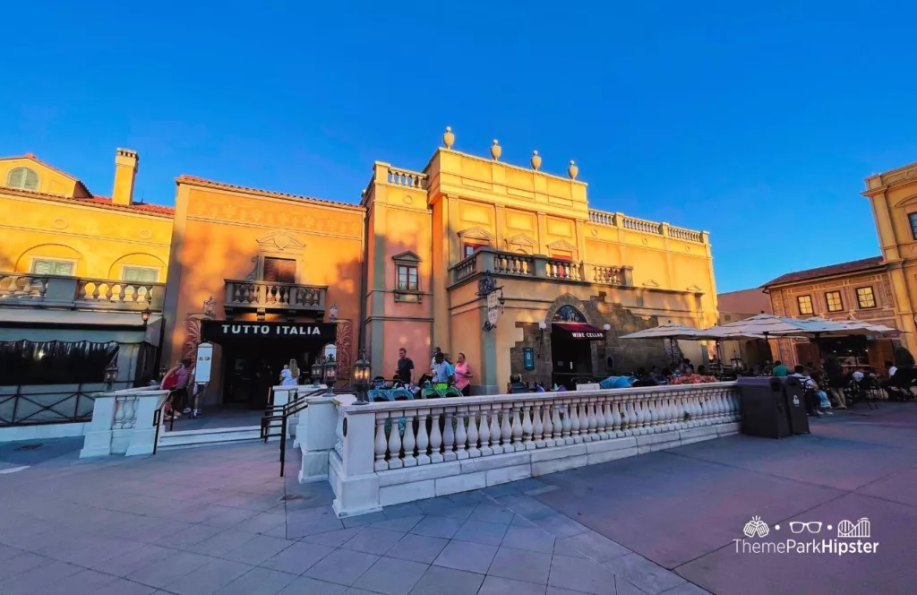 Epcot Italy Pavilion Tutto Italia and Tutto Gusto Restaurant