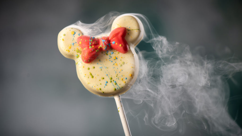 2025 Epcot Festival of the Arts Liquid Nitrogen Minnie Cake Pop