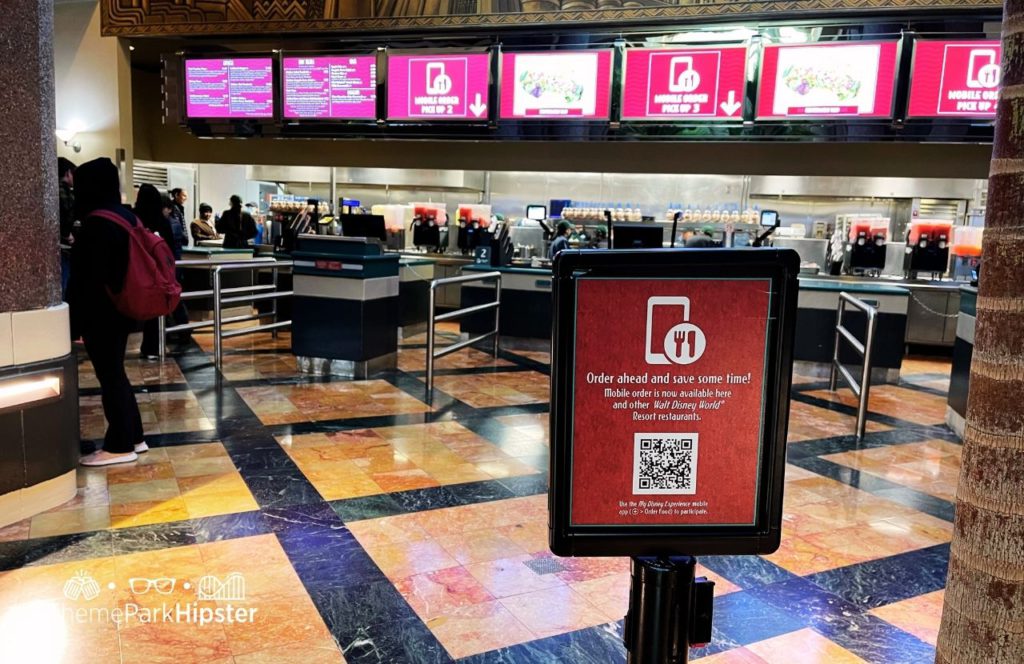 Disney Hollywood Studios Theme Park ABC Commissary Quick Service Restaurant. Keep reading to learn more about Disney World Mobile Order Service.