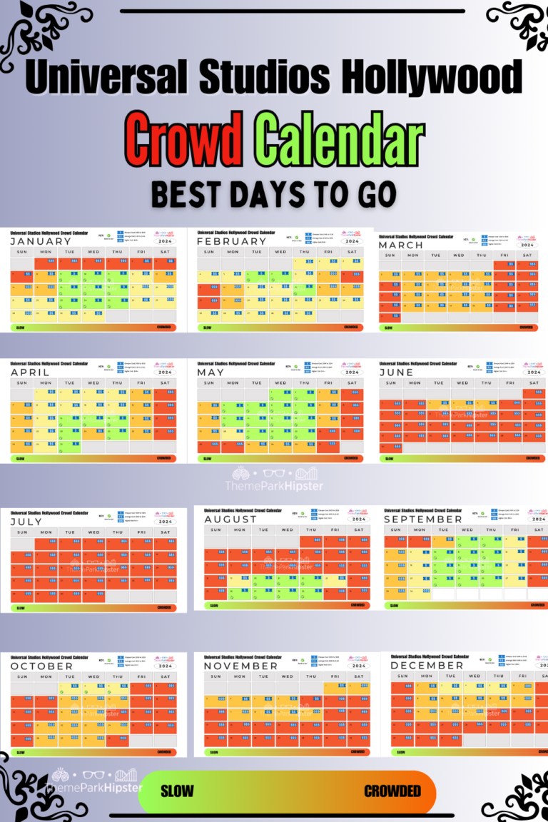 2024 Universal Studios Hollywood Crowd Calendar Your Best Days to