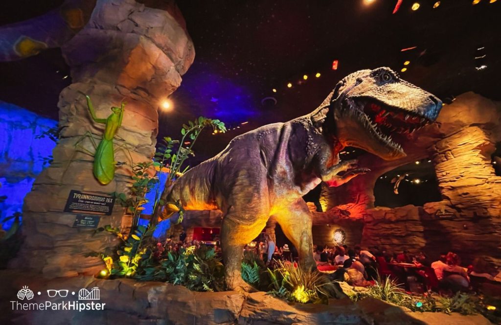 Walt Disney World Disney Springs T-Rex Cafe Restaurant Tyrannosaurus Dinosaur. Keep reading for the full guide to Disney Springs parking.