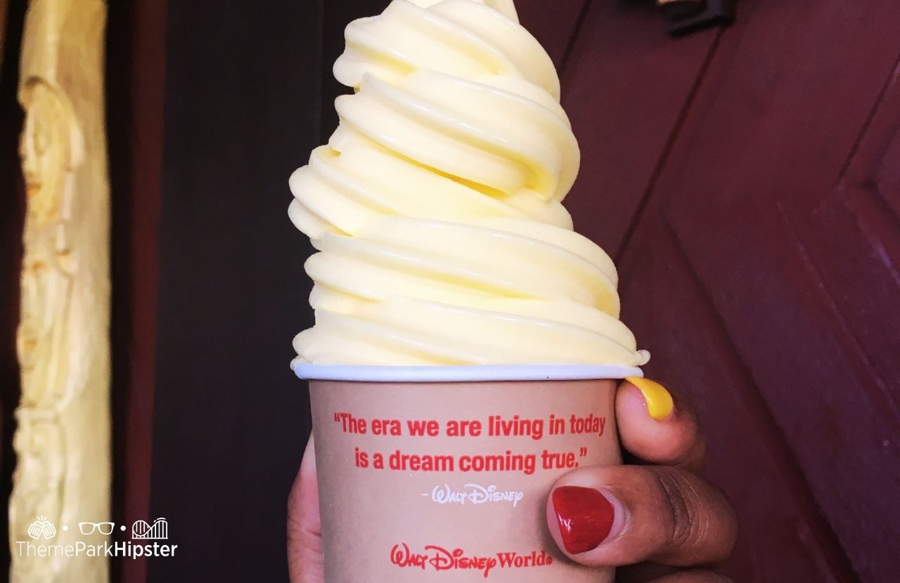 Walt Disney World Pineapple Lanai Dole Whip Stand at Polynesian Resort. One of the best dole whips at Disney World.