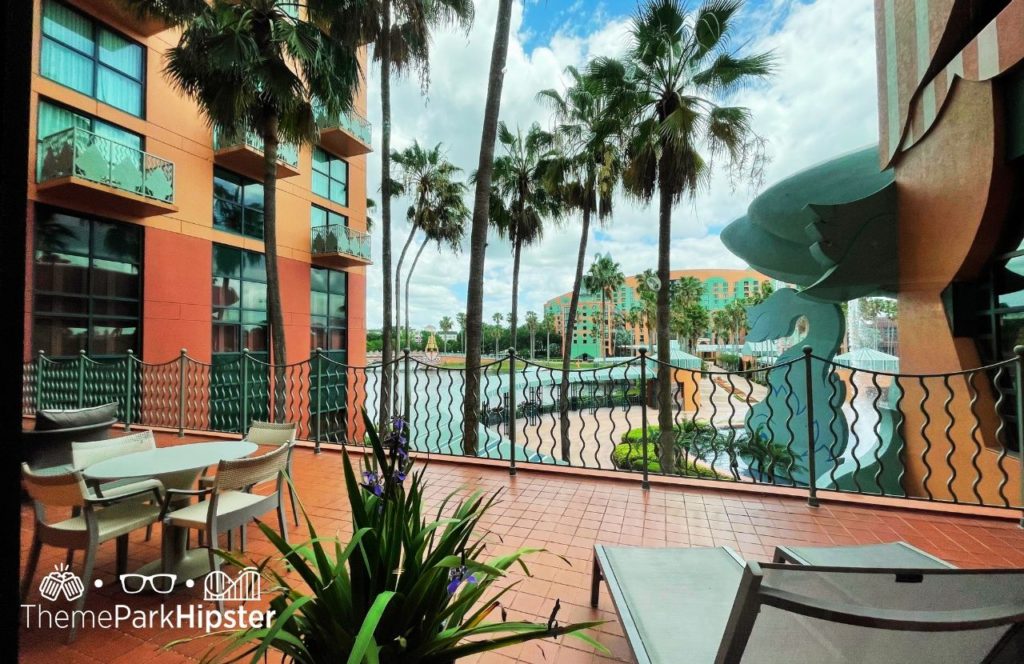 Mandara Spa balcony view Swan and Dolphin Resort Hotel at Walt Disney World. Keep reading to learn more about Swan and Dolphin Resort Hotel at Walt Disney World. 
