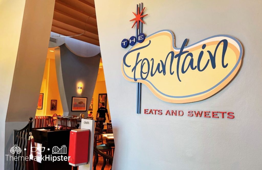 The Fountain Eats and Sweets Restaurant at Swan and Dolphin Resort Hotel at Walt Disney World. Keep reading to find out more about Walt Disney Swan and Dolphin Resort.