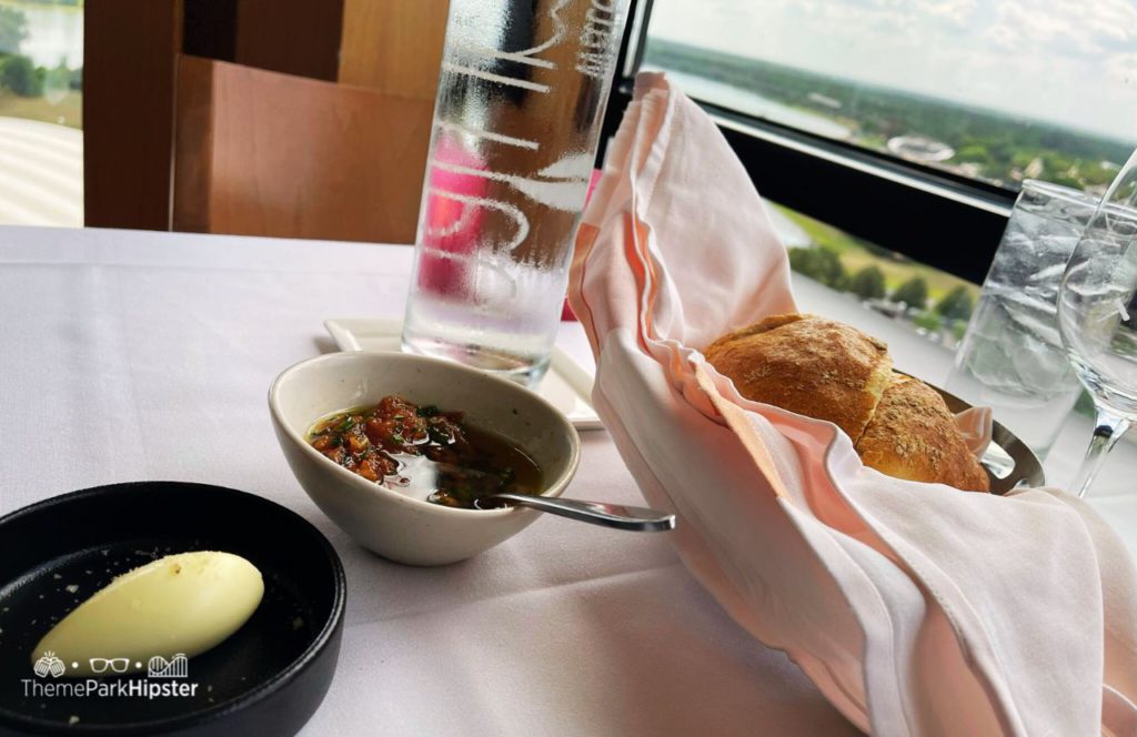 Bread and Butter at California Grill Restaurant at Disney World's Contemporary Resort. Making it one of the best restaurants at Disney World for adults!