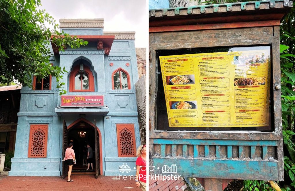 Yak and Yeti Restaurant Menu Disney Animal Kingdom Theme Park