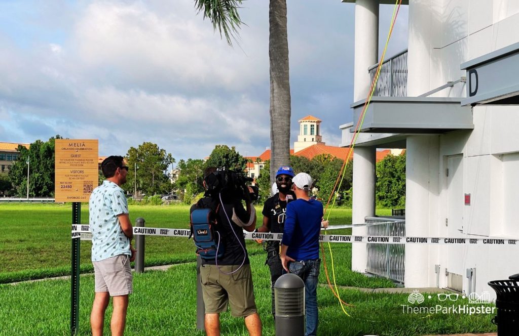 Melia Celebration Orlando Hotel Rappelling with Over the Edge with Andy on Fox 35 News