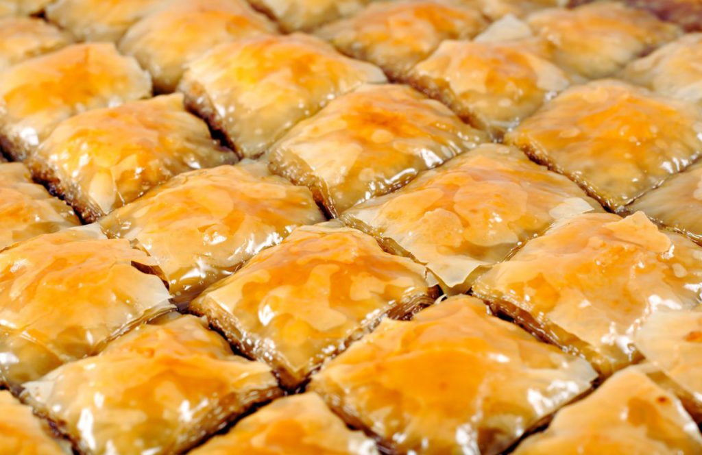 Baklava Hellas Restaurant & Bakery in Tarpon Springs, Florida. One of the best places to travel alone in Florida