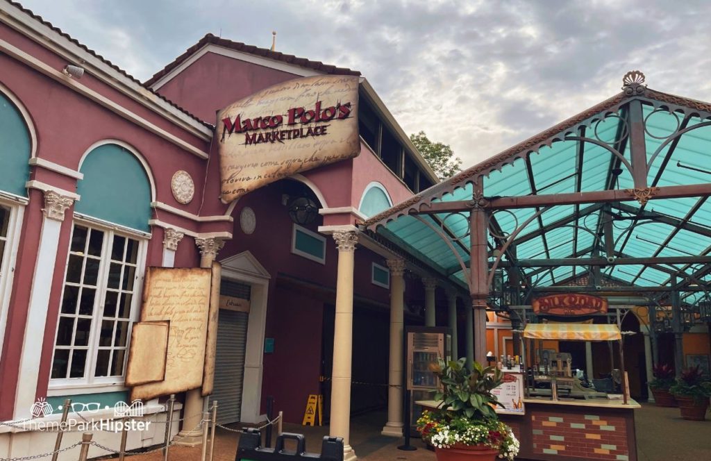 Marco Polo's Marketplace Restaurant in Italy Area at Busch Gardens Williamsburg Virginia for the All Day Dining Deal Plan.