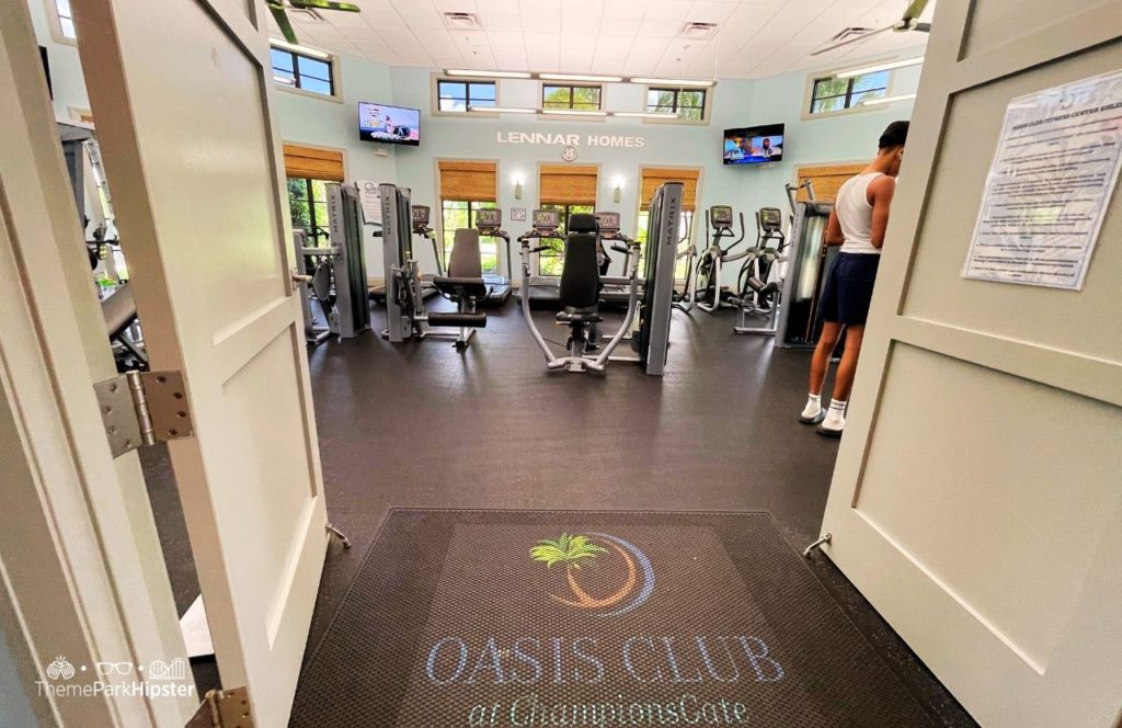 Oasis Club Gym Fitness Center Championsgate Vacation Home Resort Rental near Disney World