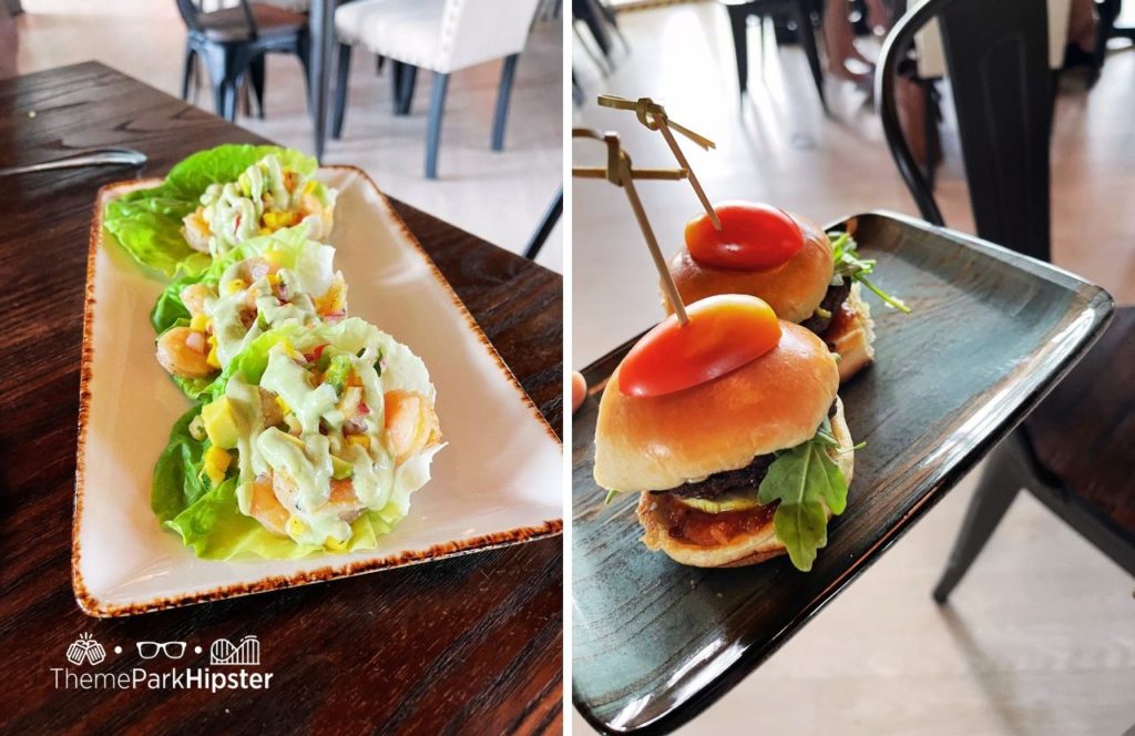 Reunion Resort near Disney World Eleven Restaurant Dynamite Shrimp Tacos and Wagyu Sliders. Keep reading to find out all you need to know about Reunion Resort & Golf Club near Disney World.