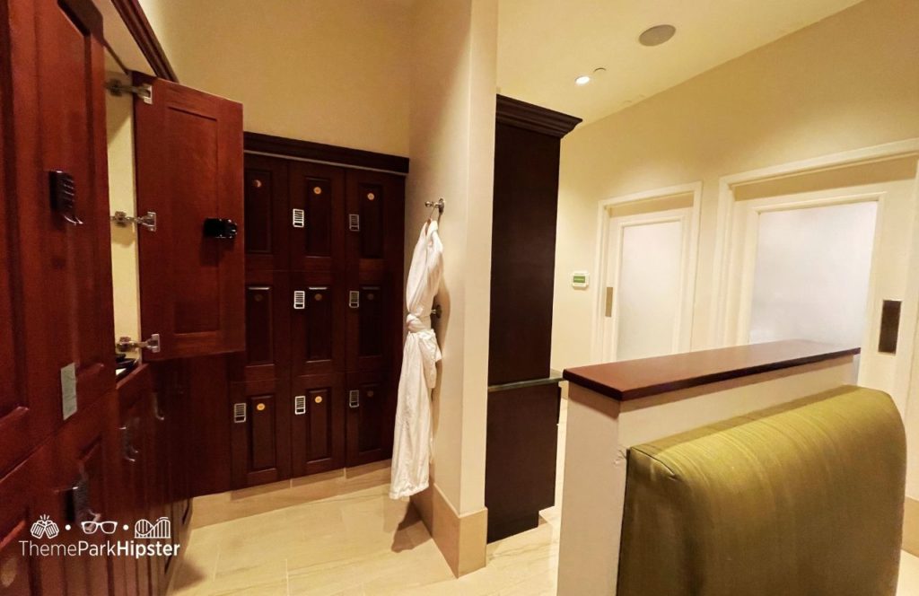 Spa Locker Room at Disney Grand Floridian Resort. One of the best spas at Disney World.