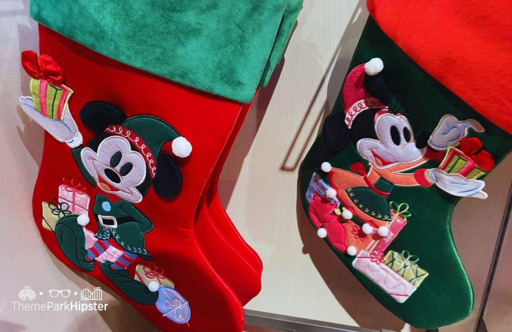 Mickey and Minnie Mouse Holiday Stockings 2024 Disney Christmas Merchandise