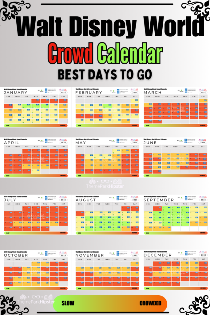 2025 Walt Disney World Crowd Calendar Best Days to Go